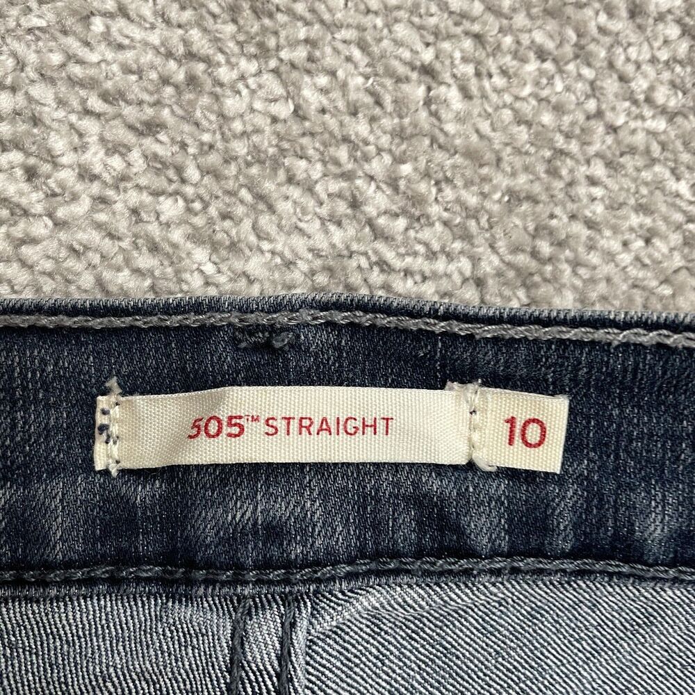 Levi's 505 Straight Denim Jeans Womens 10 Blue Cotton Casual Mid Rise 31x30.5 - Picture 3 of 15
